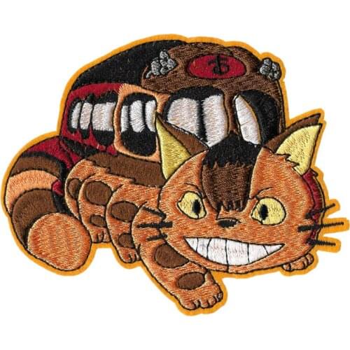 Japan Anime Totoro Embroidered Iron On Patch DIY No Face Man Rabbit bear Handmade Crochet Sew On Patch Clothes Appliques