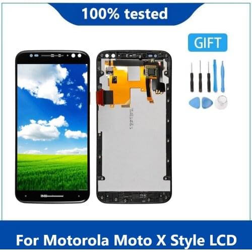 5,7 "Original For Motorola Moto X Style LCD XT1570 XT1575 XT1572 LCD & Touch Screen Digitizer Display Replacement With Frame
