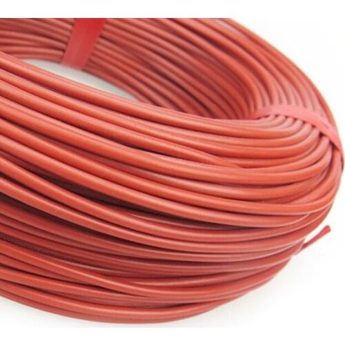 1Roll Red 20M 12K 33Ohm Infrared Heating Floor Heating Cable System Electric 2.0mm Carbon Fiber Wire Floor Hotline Thickening