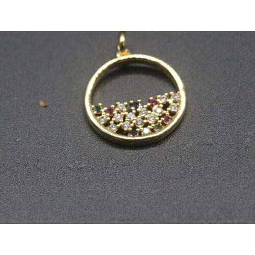 10pcs/lot 18MM Copper crystal tree gold plate charm pendant fashion gems stone women diy jewelery, original design, spring gift