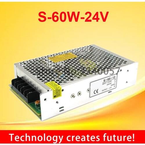 60W 24V 2.5A Single Output Switching power supply for CCTV camera LED Strip light AC to DC SMPS