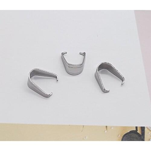 Bracelet Necklace Earrings Accessories Oval Buckle Stainless Steel Jewelry Accessories Buckle DIY Jewelry Accessories