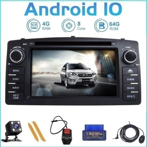 ZLTOOPAI Car Multimedia Player 2 Din Android 10 For Toyota Corolla E120 BYD F3 Car GPS Radio Stereo DVD Player 8 Core ROM 64GB