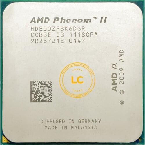 AMD Phenom II X6 1100T 1100 3.3 GHz Six Core CPU Processor HDE00ZFBK6DGR Socket AM3