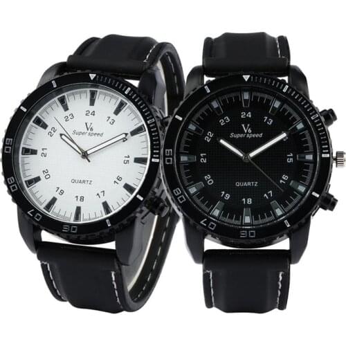 Luminous Hands Big Dial Couple Silicone Band Couple Watches Black/White Dial Sport Fashion Lovers Watches Quartz Movement