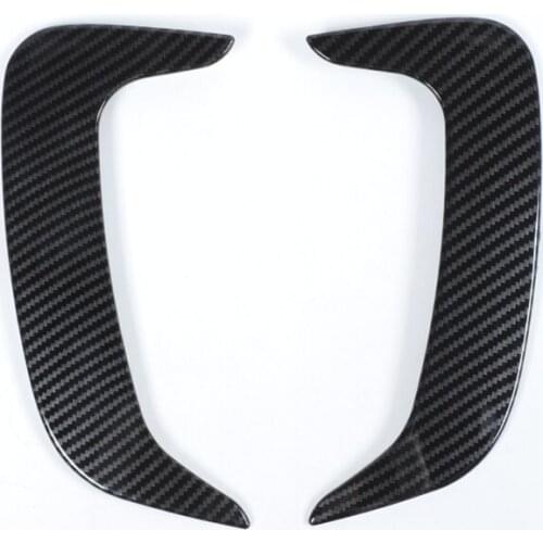 For Dodge Charger 2015-2021 Car Carbon Fiber Rear Bumper Wind Knife Trim Side Fin Air Intake Grille Cover Accessories