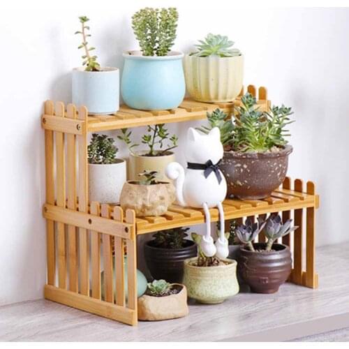 Home Desktop Bamboo 2-Layer Storage Rack Bathroom Kitchen Bottle Shelf Organizer Can be used in kitchen, bathroom, study room