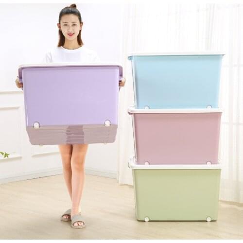 Extra Large Clothes Storage Box Thick Quilt Plastic Toys Drawer Organizer Storage Box Household Container Storage Basket Bins