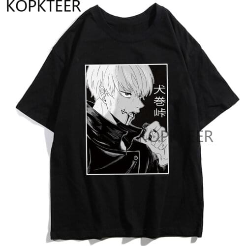 Japanese Anime Tshirt Jujutsu Kaisen Toge Inumaki Harajuku Summer Manga Graphic Print Fashion Cartoon Men Women T-shirts Tops