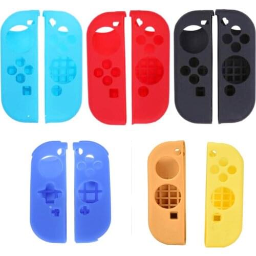 XRHYY Grips Gel Guards With Thumb Grips Cap Game pad Shell Protective Case Cover Anti-Slip Controller Skin For Nintendo Switch