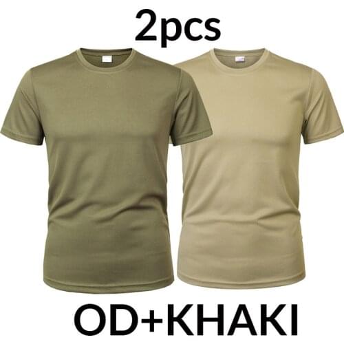 2021 Hot 3 Pcs/2 Pcs Men Camouflage Tactical t Shirt Army Military Shortsleeve O-Neck Quick-Drying Gym t Shirts Casual Oversized