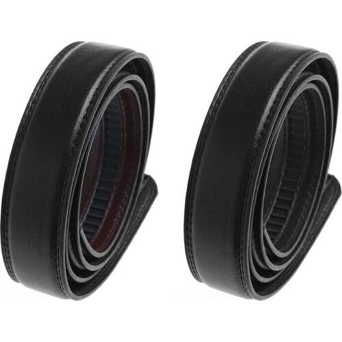 Mens Faux Leather Automatic Without Buckle Business Belt Replacing Waistband for man