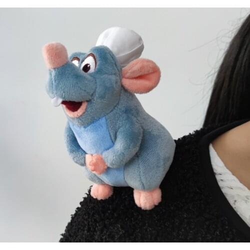 Disney Store Ratatouille Chef Remy Magnetic Shoulder Stuffed Plush Toy New