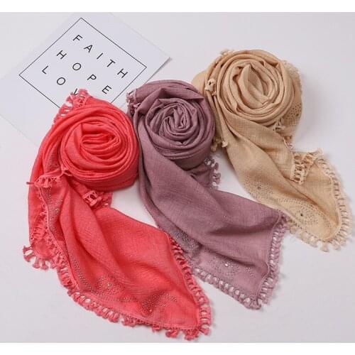 75*180CM New Material Ladies Headband Scarf Malaysia Indonesia Scarf Turban for Women Hijab Scarf Head Wrap Headwrap Wholesale