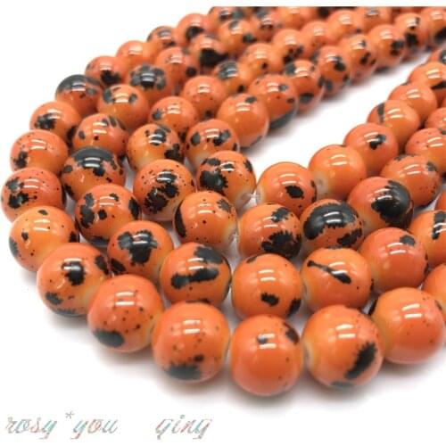 Wholesale 16 Colors Spider Web Pattern Glass Beads Space Jewelry Wholesale Beads DIY Bracelet Necklace Jewelry #09