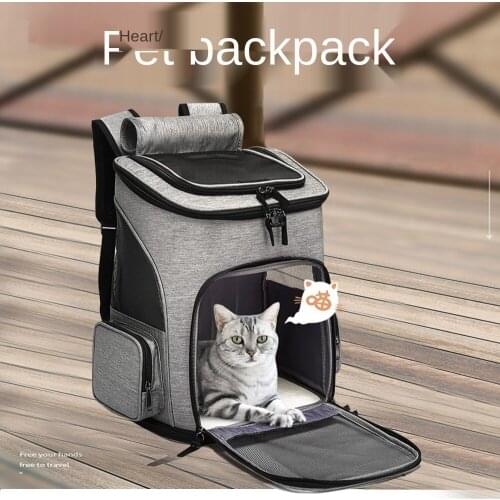 Cat backpack carrier pet bags for dog pet travel foldable pooper scooper bag for transporting cats backpack expandable
