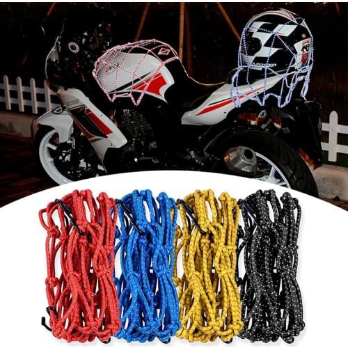 Reflective Moto Helmet Mesh Net Motorcycle Luggage Net Protective Gears Luggage Hooks Motorcycle Accessories Organizer Universal