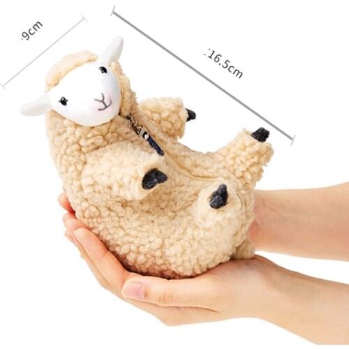 In Stock 6.5Inch Sheep Plush Toy Anime Kawaii Sheep Plush in Clothes Removable Sheep Plushie For Baby Soft Animal Stuffed Dolls