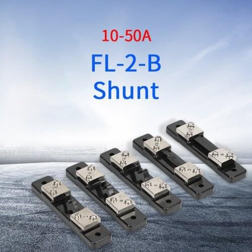1PCS External Shunt 0.5%FL-2B 10A-50A/75mV Current Meter Shunt resistor For digital ammeter amp voltmeter wattmeter