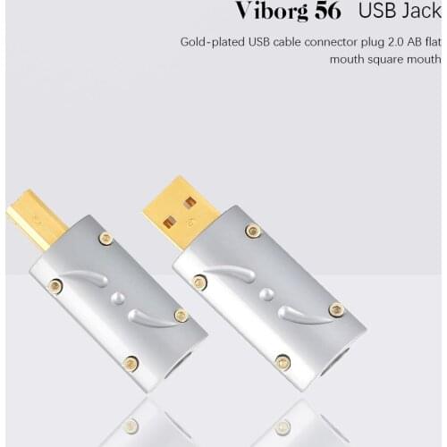 Hi-End Gold-Plated Diy Usb 2.0 Connector Plug With Aluminum Alloy Cover High Quality Transmission Jack Plug