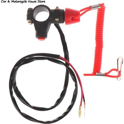 2020 New 1PC ATV Motorcycle Boat Tether Lanyard Emergency Kill Stop Engine Switch Push Button for Pocket Mini Dirt Bike ATV Quad
