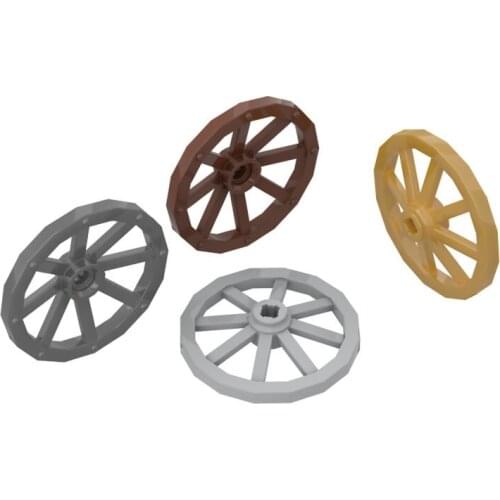 10PCS Replaceable 4489 Wagon Wheel Parts Building Blocks High-Tech Assemble Replace Bricks Toys For Children Gifts