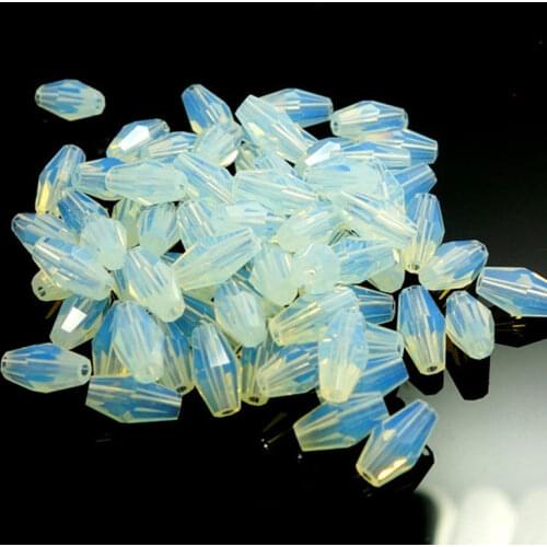 100 pieces exquisite 4x8mm Austrian Long Bicone crystal beads for Jewelry marking DIY necklace&Bracelet