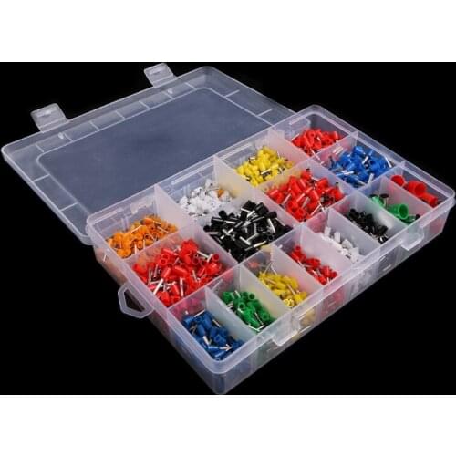 2120 Pcs Insulated Cord Pin End Terminal Bootlace Ferrules Kit Set Wire Copper L15