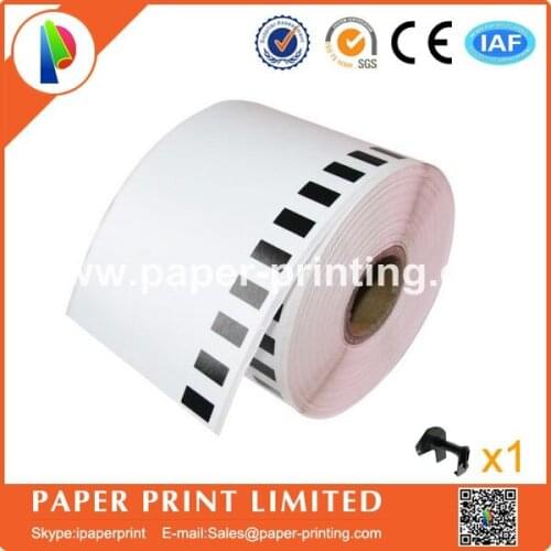 28x Rolls Brother Compatible Labels Dk-22205 62mm X 30.48m Continuous labels Dk 22205 Dk22205 + 1 Reusable Black Cartridge