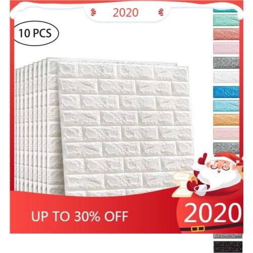 3D Wall Wallpaper Brick Wallpaper Sticker Mural Self Adhesive Decorative Removable Waterproof for Home Kitchen Living Room Moder