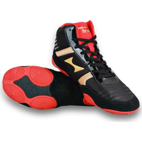 TaoBo Original Health Boxing Shoes for Men Women Authentic Breathable Wrestling Boots Light Flighting Gym Weightlifting Shoe