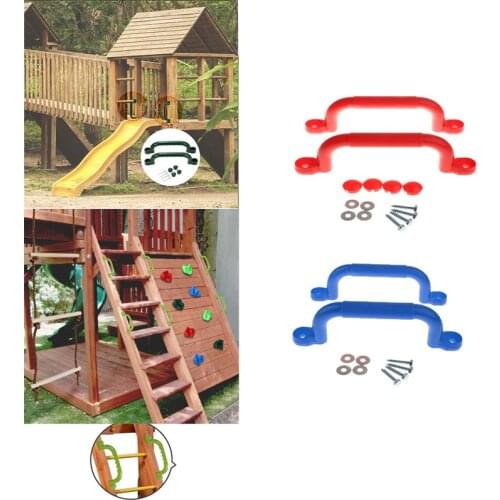 1 Pair Kids Children Playground Safety Nonslip Handle Mounting Hardware Kits Climbing Frame Swing Toy Accessories