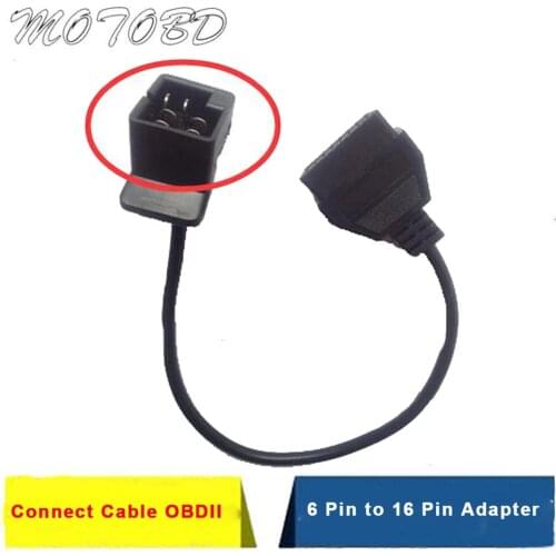 Free Ship 6 To 16 Pin OBD2 Adapter Car OBD Diagnostic Cable ELM327 Extension Connector For Chrysler Dodge 6 Pin