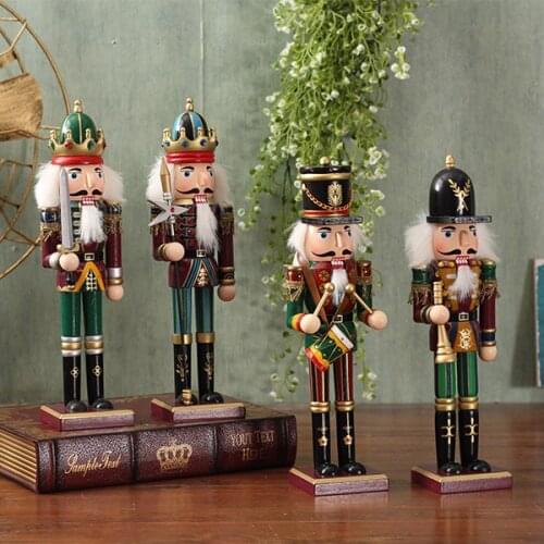 Fashion nutcracker wine cooler tv cabinet decoration home Memorial opera sculpture H30cm crafts decoration