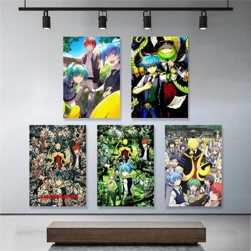 Wall Art Home Decor Hd Print Assassination Classroom Modular Picture Poster Canvas Japanese Anime Character Painting for Bedroom