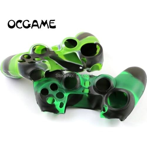 OCGAME 20pcs/lot multi-color Silicone Skin Cover Case silicone case for PS4 Controller Camouflage color
