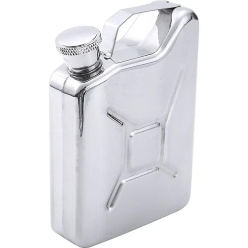 Portable 5oz Hip Flask Small Metal Hip Flask Whisky Liquor Flask Funnel Bottle Stainless Steel With Handle For Father Gift Drink