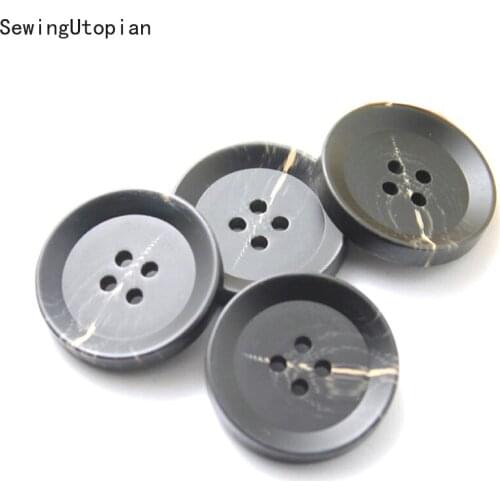 20PCS Resin 4 Holes Buttons Sewing Accessories Clothing Decor Plastic Button Handmade DIY Garment Shirt Overcoat Accessories