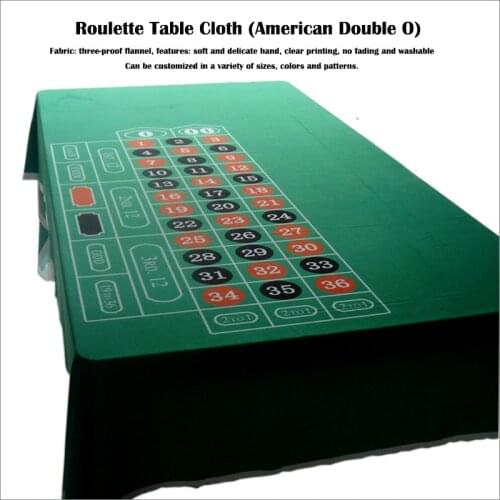 1pc Roulette Game Cloth Layout can be customized with good ablities of flame-proof, water-proof & pollution resisitant