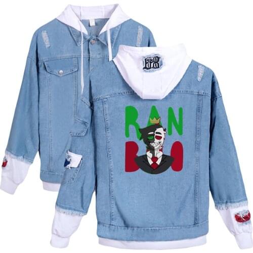Ranboo Dreamwastaken Merch print autumn and winter Holiday Preppy Style Men/Women Street clothes Denim Kawaii Hooded fleece