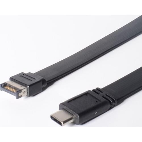 USB 3.1 Front Panel Header Type E MALE to Type C MALE Motherboard Expansion Cable Computer connection and connector