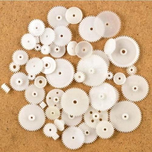 WSFS Hot 58 styles Plastic Gears Cog Wheels All The Module 0.5 Robot Parts DIY Necessary