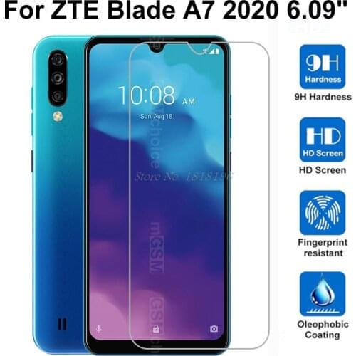 Tempered Glass For ZTE Blade A7 2020 Glass Screen Protector 2.5D 9H Premium Tempered Glass For ZTE BLADE A7 2020 Protective Film