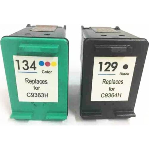 Vilaxh 129 134 compatible Ink Cartridge Replacement For HP 129 134 for hp134 129 Deskjet 6943 6983 5943 D4163 8053 8753 2573