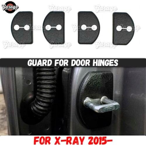 Guard for door hinges for Lada X-Ray 2015- ABS plastic 4 pcs in 1 set interior molding of scratches car styling tuning