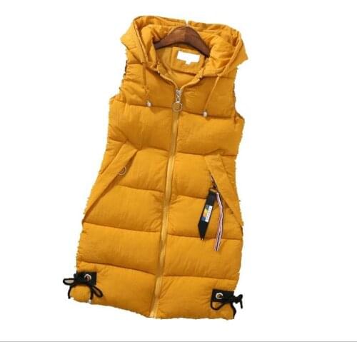 WomenS Hooded Warm Cotton Padded Vests Large Size Slim Fit Sleeveless Jackets Pockets Casual Plus Size Female Waistcoats K1382