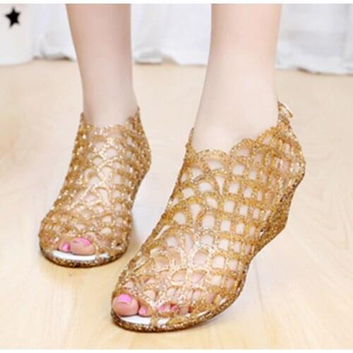 2019 New Casual Summer Womens Sandals Female Slip On Casual Wedges Shoes Ladies High Heels Sandals Free Shipping