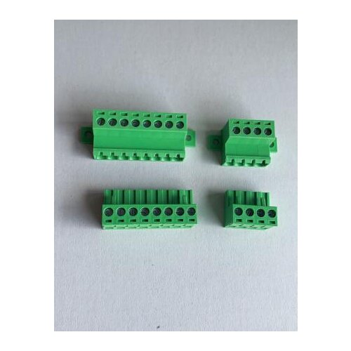 15sets Solder-free butt strap fixed 2EDG5.08 male and female plug-in green terminal block K2EDGRKC-5.08MM-11p12p13p14p15p-19p