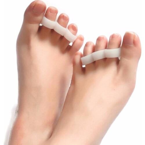 2018 New 2pcs Toe Bending Correction Hallux Valgus Bicyclic Thumb Orthopedic Braces Correct Daily Silicone Toes