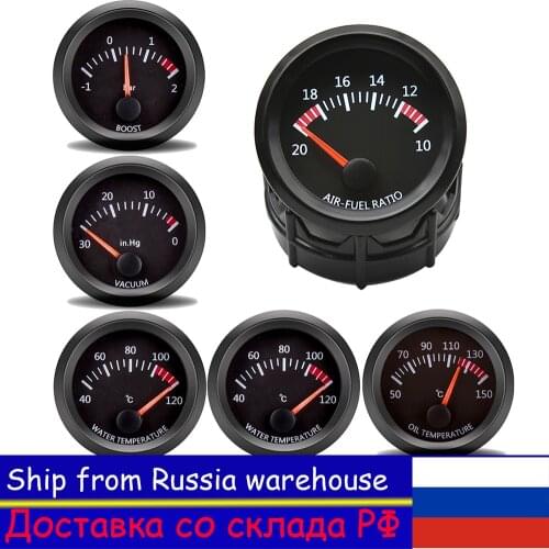 52MM Gauge Holder Water Temp/Oil Temp/Voltmeter/Oil Press/Vacuum/Boost Gauge/Air Fuel Ratio Gauge With Sensor Fit for 12V
